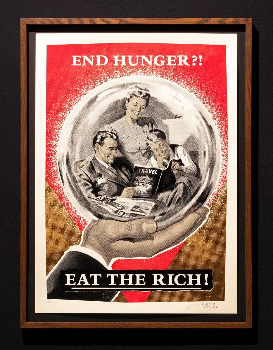 EAT THE RICH - Silkscreen Poster by NoNAME – OVERRATED ART Inc.